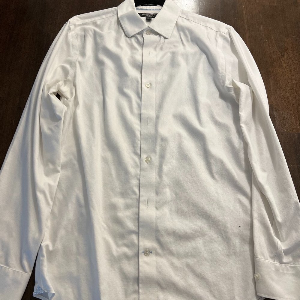 Banana Republic Dress Shirt (White, Small)